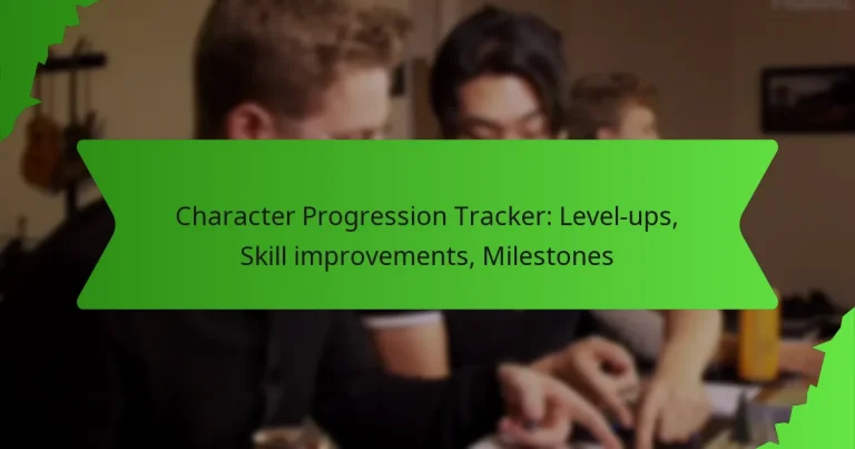 Character Progression Tracker: Level-ups, Skill improvements, Milestones