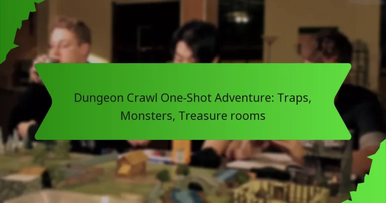 Dungeon Crawl One-Shot Adventure: Traps, Monsters, Treasure rooms