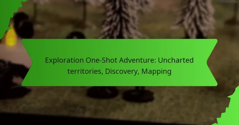 Exploration One-Shot Adventure: Uncharted territories, Discovery, Mapping