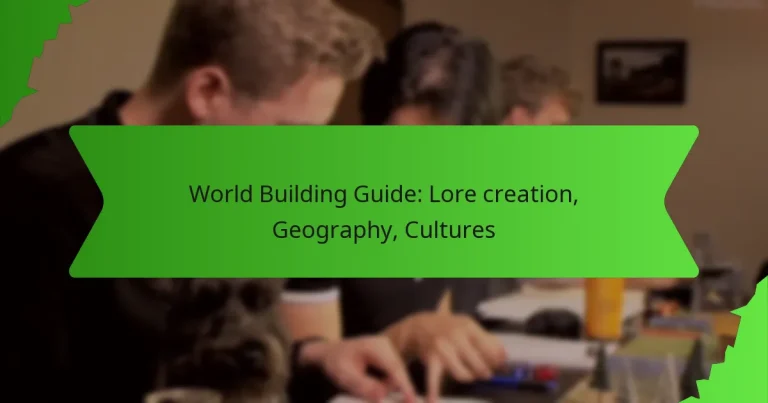 World Building Guide: Lore creation, Geography, Cultures